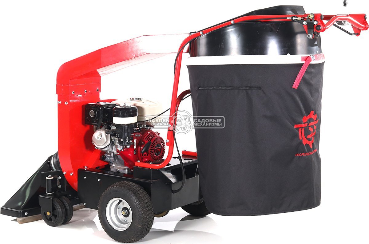 Садовый пылесос бензиновый TOSS LV-250 самоходный (RUS, 74 см., Honda GX270, мусоросборник 290 л., 90 кг.)