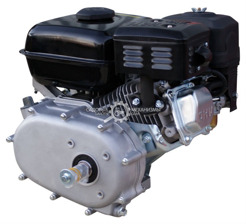 Бензиновый двигатель Lifan 168F-R (PRC, 6.5 л.с., 196 см3. диам. 20 мм шпонка, редуктор, 16 кг)