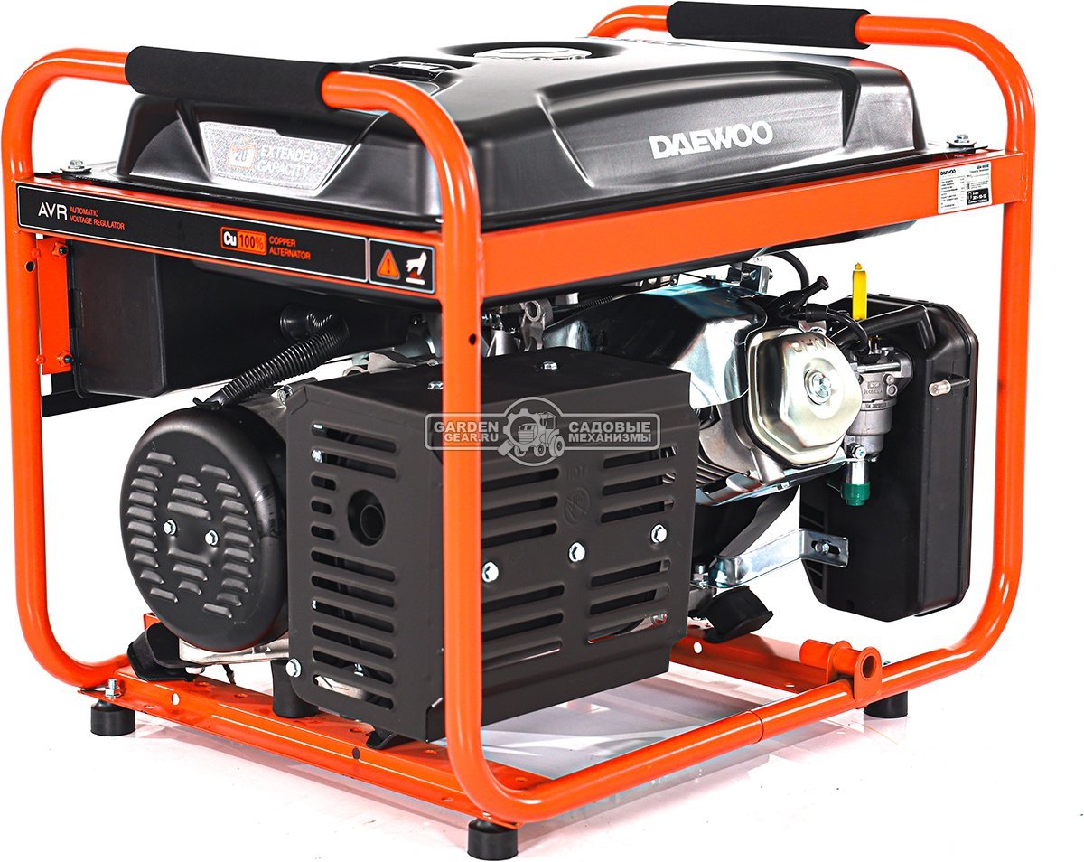 Бензиновый генератор Daewoo GDA 6500E (PRC, 390 см3, 5,0/5,5 кВт, 30 л, электростартер, 78,6 кг.)