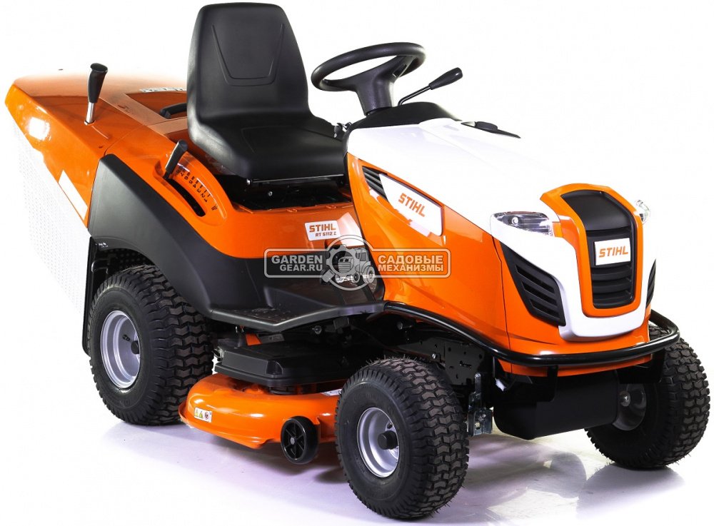 Садовый трактор Stihl RT 5112.1 Z (AUT, Stihl EVC 7000, 635 куб.см., гидростатика, травосборник 350 л., ширина кошения 110 см., 258 кг.)