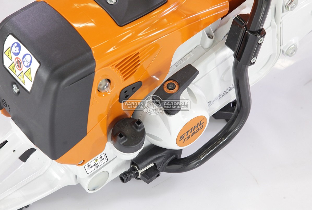 Бензорез Stihl TS 800 (GER, 98,5 куб.см., 5,0 кВт/6,8 л.с., диаметр круга 400 мм., глубина реза 145 мм., ElastoStart, 12,7 кг.)