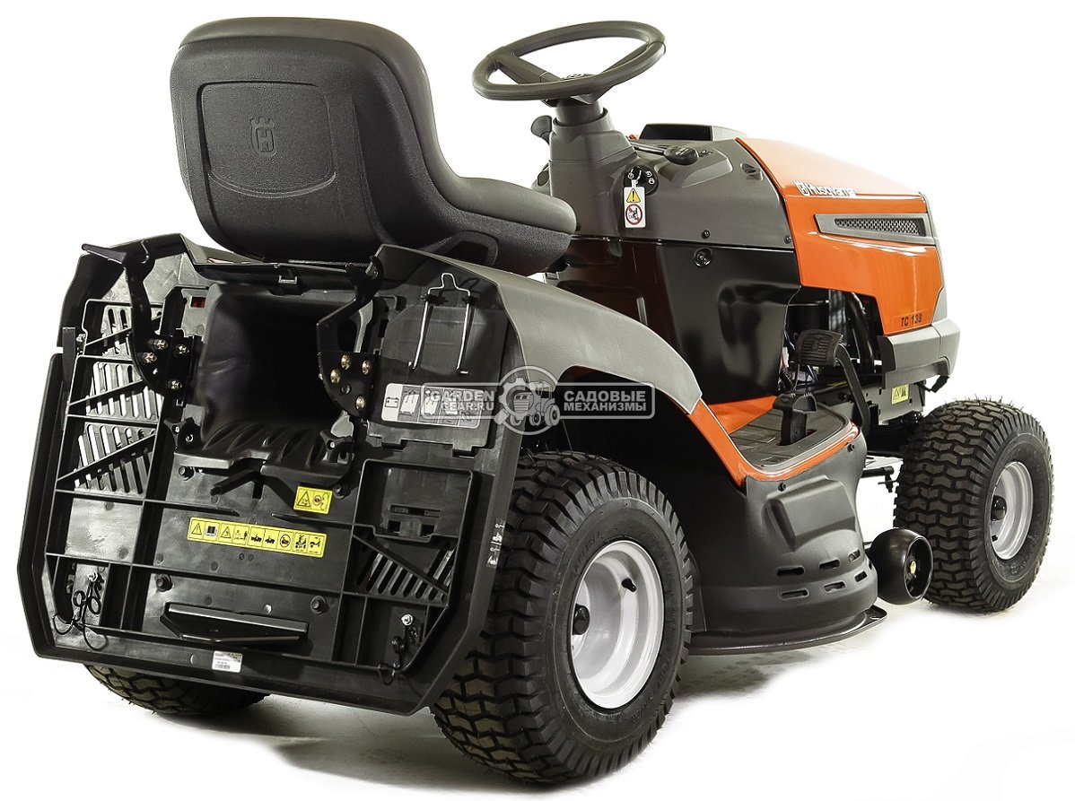 Садовый трактор Husqvarna TC 138 (USA, B&S Husqvarna Intek 4155 AVS, 508 куб.см., гидростатика, травосборник 220 л., ширина кошения 97 см., 211 кг.)