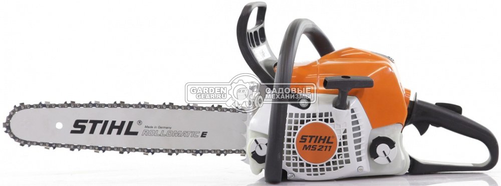 Бензопила Stihl MS 211 16&quot; (USA, 35,2 куб.см., 1,7 кВт/2,3 л.с., 2-MIX, 3/8&quot;, 1,3 мм., 55E, 4,3 кг.)