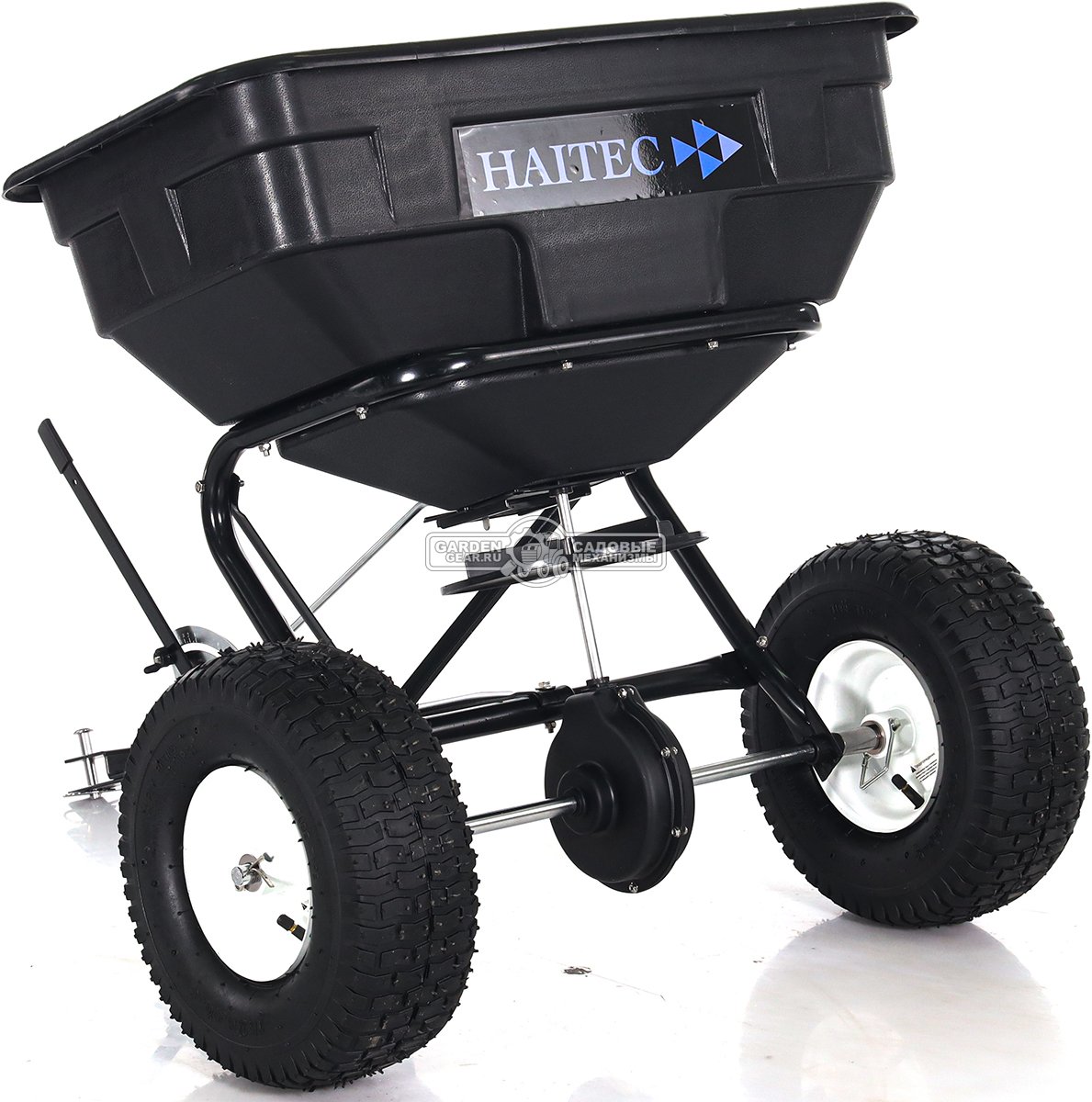 Разбрасыватель удобрений и песка Haitec HT-GS56B 56 кг, ширина разброса 300-365 см. для всех садовых минитракторов
