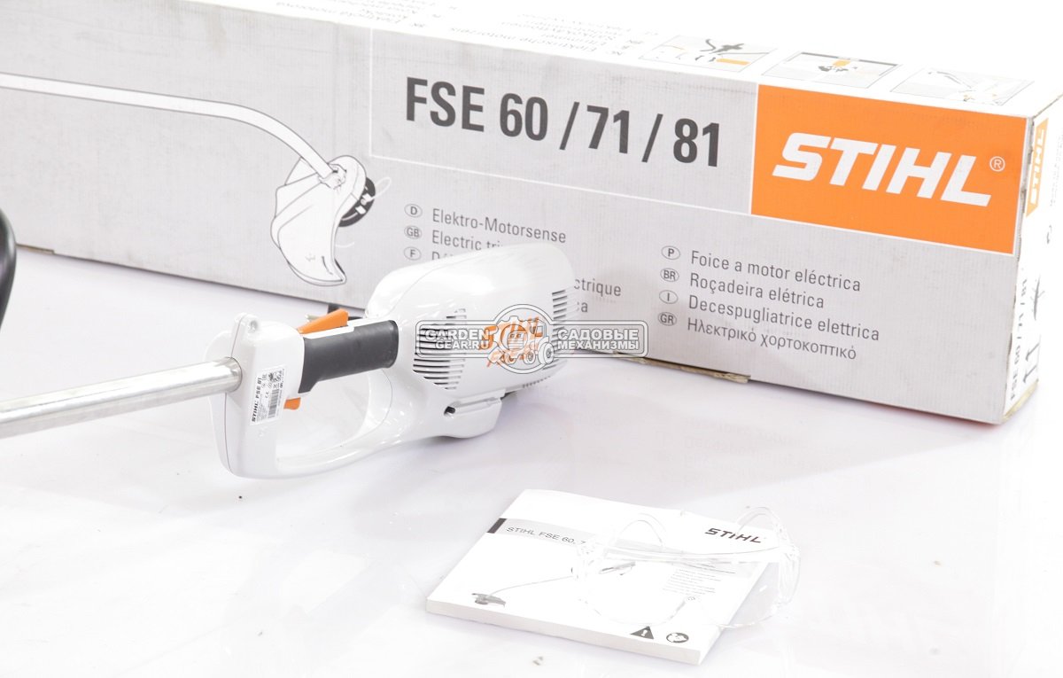 Электрический триммер Stihl FSE 81 (AUT, 1000 Вт., AutoCut C 05-2, очки, защитное колесо, мягкая ручка, 4,7 кг.) 