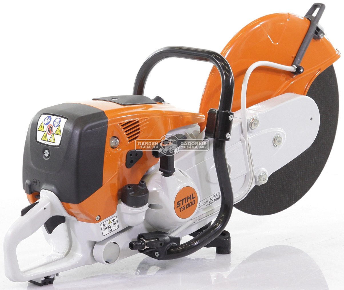 Бензорез Stihl TS 800 (GER, 98,5 куб.см., 5,0 кВт/6,8 л.с., диаметр круга 400 мм., глубина реза 145 мм., ElastoStart, 12,7 кг.)