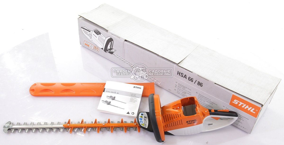 Кусторез аккумуляторный Stihl HSA 86 без АКБ и ЗУ (AUT, 36В Pro, длина реза 62 см, расстояние между зубьями 33 мм., 3.3 кг)