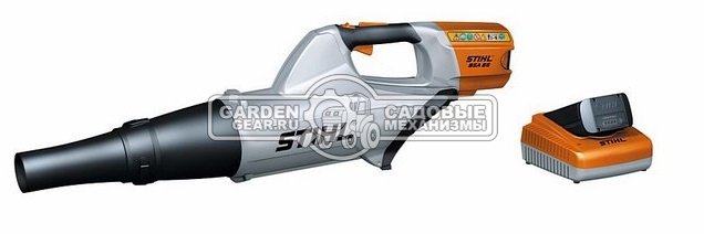 Воздуходувка аккумуляторная Stihl BGA 85 SET c АКБ AP 300 и ЗУ AL 300 (AUT, 36В Pro, макс. расход воздуха 665 м3/ч, скорость 56 м/с., 5,0 кг.)