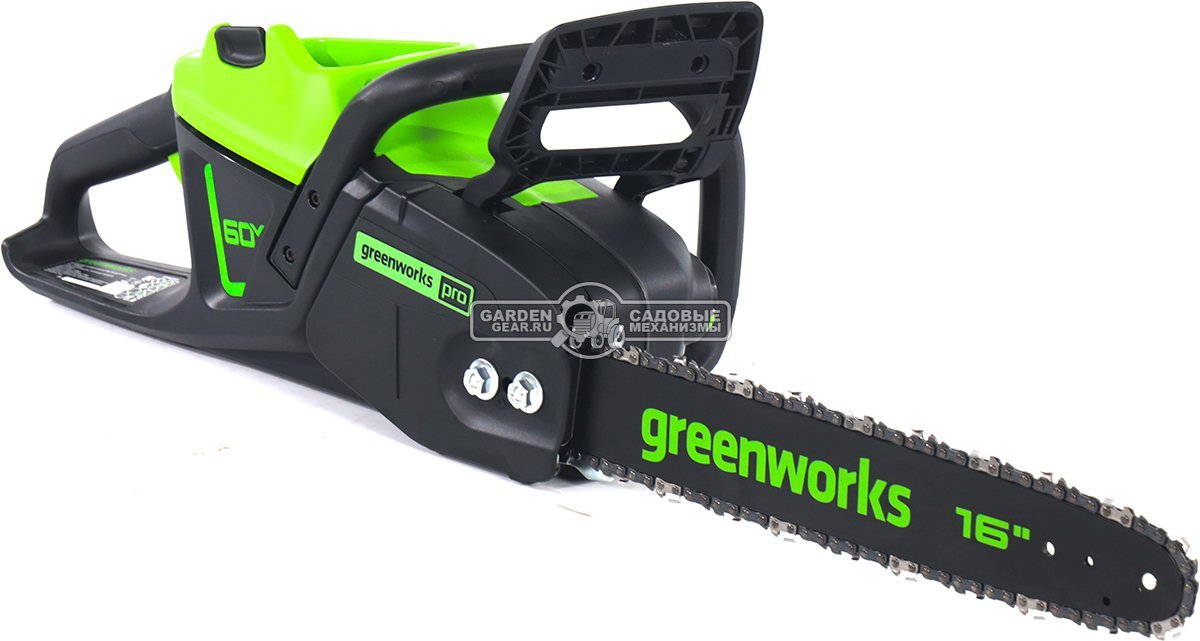 Пила аккумуляторная цепная GreenWorks GD60CS25 16&quot; без АКБ и ЗУ (PRC, BL 60В, 3/8&quot;-1.3-56E, 4.7 кг)