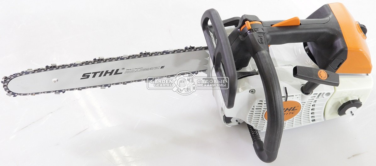 Бензопила сучкорез одноручная Stihl MS 201 TC-M 14&quot; (GER, 35,2 куб.см., 1,8 кВт/2,4 л.с, 2-MIX, M-Tronic, ElastoStart, 3/8&quot;, 1,3 мм., 50E, 3,7 кг.)