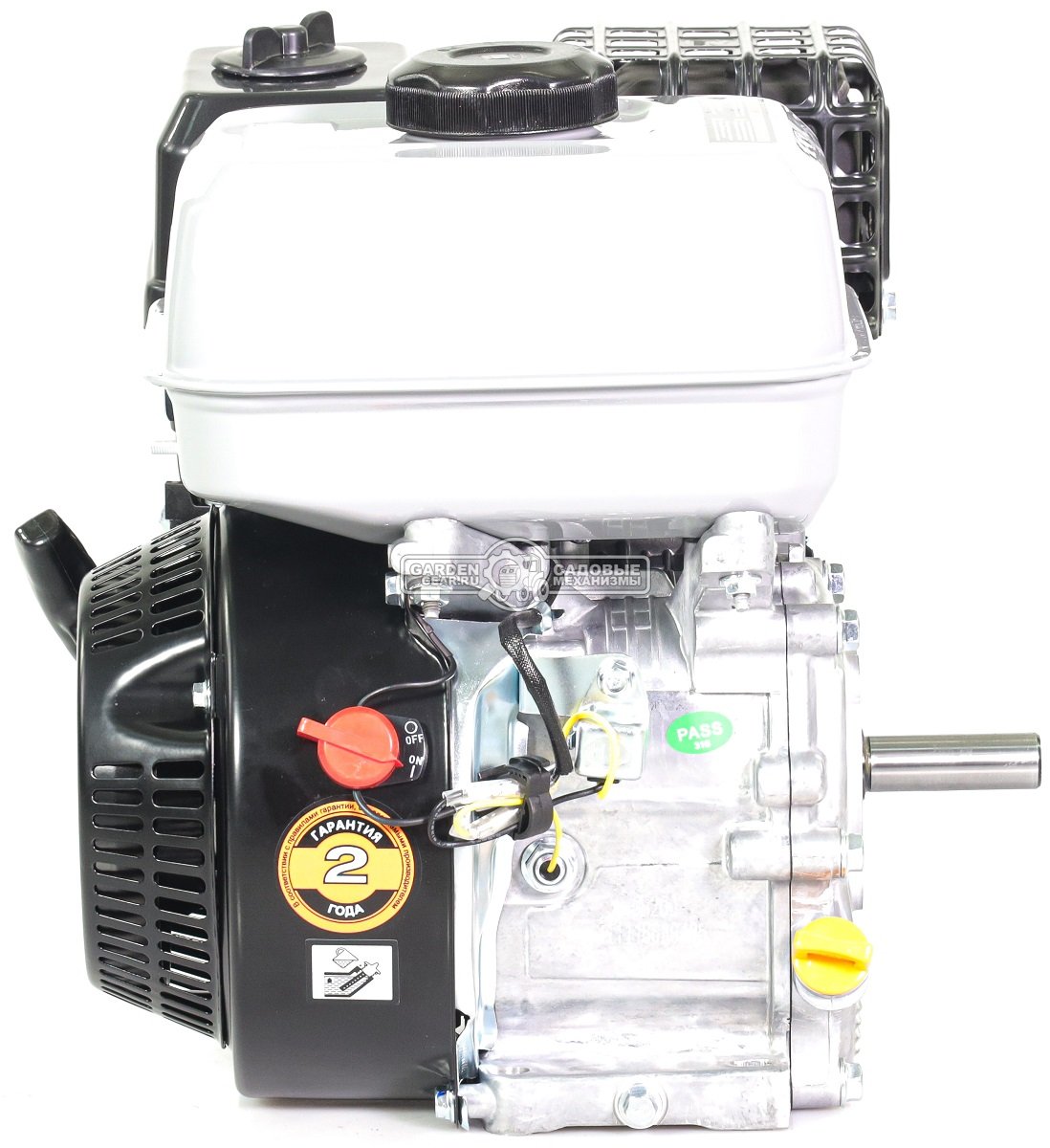 Бензиновый двигатель Zongshen ZS GB 200 (PRC, 6.5 л.с., 196 см3. диам. 19.05 мм шпонка, 16 кг)