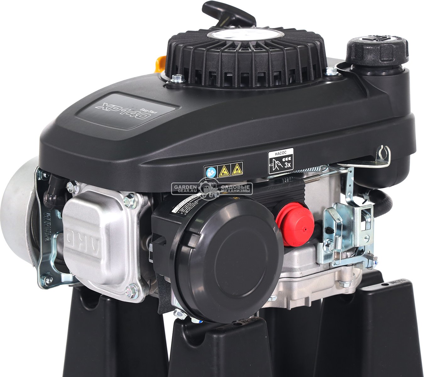 Бензиновый двигатель Zongshen XP140A (PRC, 3,5 л.с., 141 см3. диам. 22,2 мм, L 80 мм,  шпонка, динам. тормоз 7,8 кг)