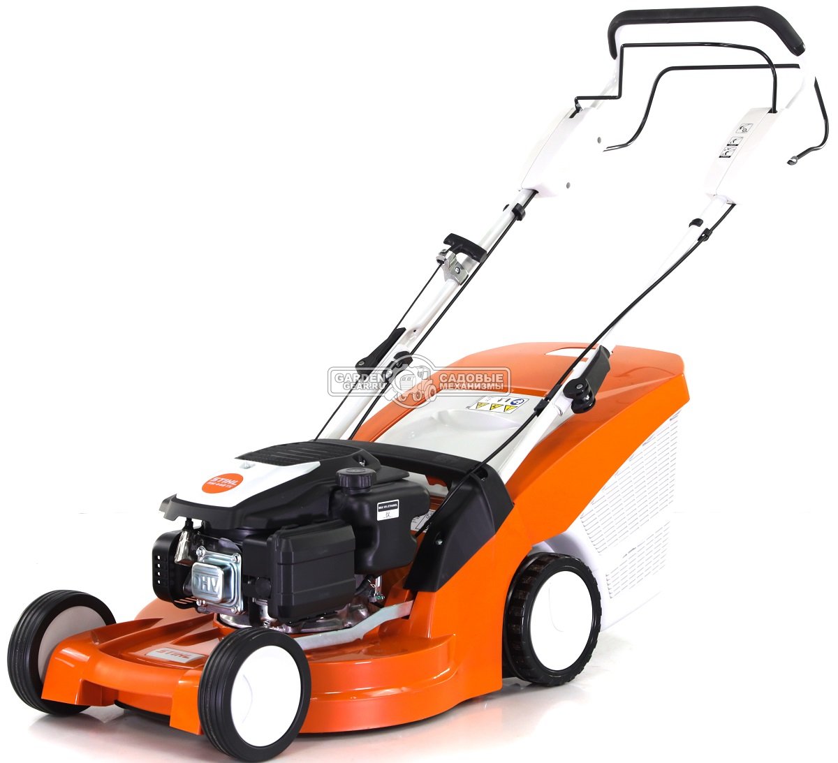 Газонокосилка бензиновая Stihl RM 448.1 TX (AUT, самоходная задний привод, 46 см., Stihl EVC 200.3 C, 139 куб.см., пластик, 55 л., 27 кг.)