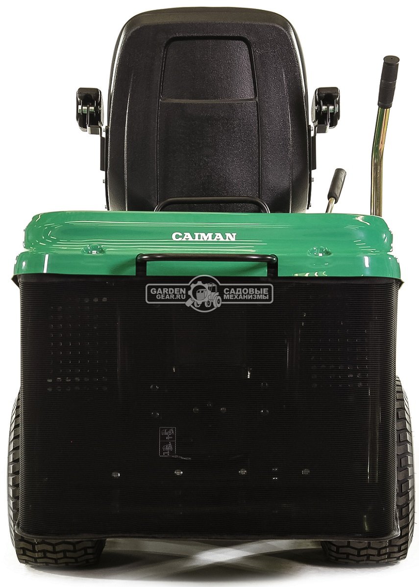 Садовый трактор Caiman Rapido 2WD 102 (CZE, Caiman V-Twin, 708 куб.см, гидростатика, дифференциал, травосб. 300 л., ширина кошения 102 см., 255 кг.)