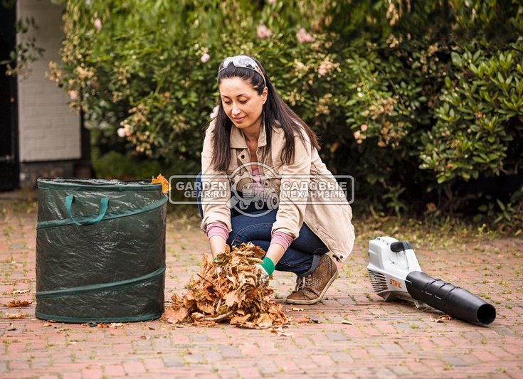 Воздуходувка аккумуляторная Stihl BGA 56 SET с АКБ AK 20 и ЗУ AL 101 (AUT, 36В Compact, макс. расход воздуха 600 м3/ч, скорость 54 м/с., 3,3 кг.)