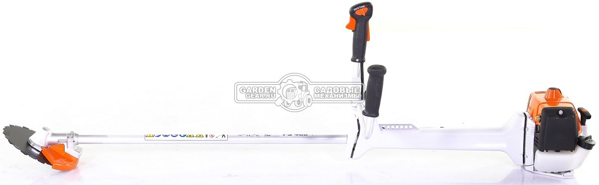 Бензиновый кусторез Stihl FS 400 K (GER, 40,2 куб.см., 1,9 кВт/2,6 л.с., длина - 164 см., пильный диск 24 зуба KSB MZ 225-24, леска - опция, 8,1 кг.)