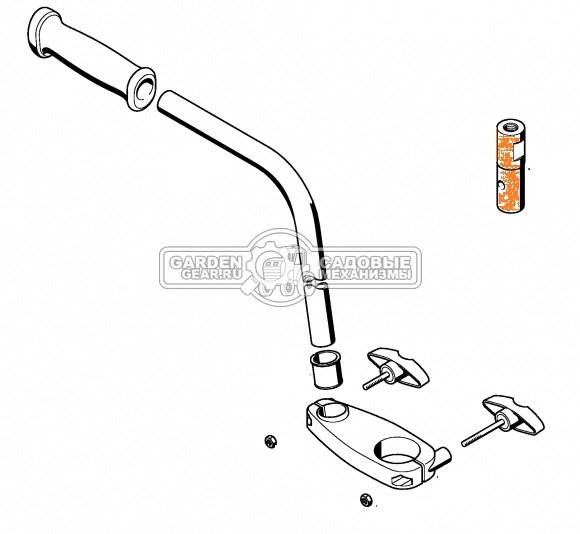 Переходная деталь Stihl для установки ледового шнека для BT45 (под шплинт)