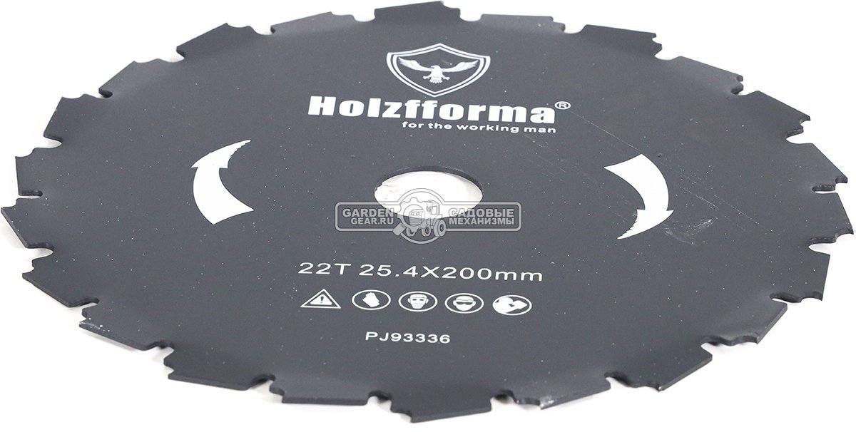 Диск кустореза Holzfforma 200-22 (посадочное отверстие 1&quot; / 25,4 мм, диаметр диска 200 мм.)