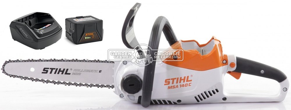 Аккумуляторная цепная пила Stihl MSA 140 C-B 12&quot; SET с AK30 и AL101 (AUT, Compact 36В, 1/4&quot;P, 1,1 мм., 64E, 4,0 кг.)