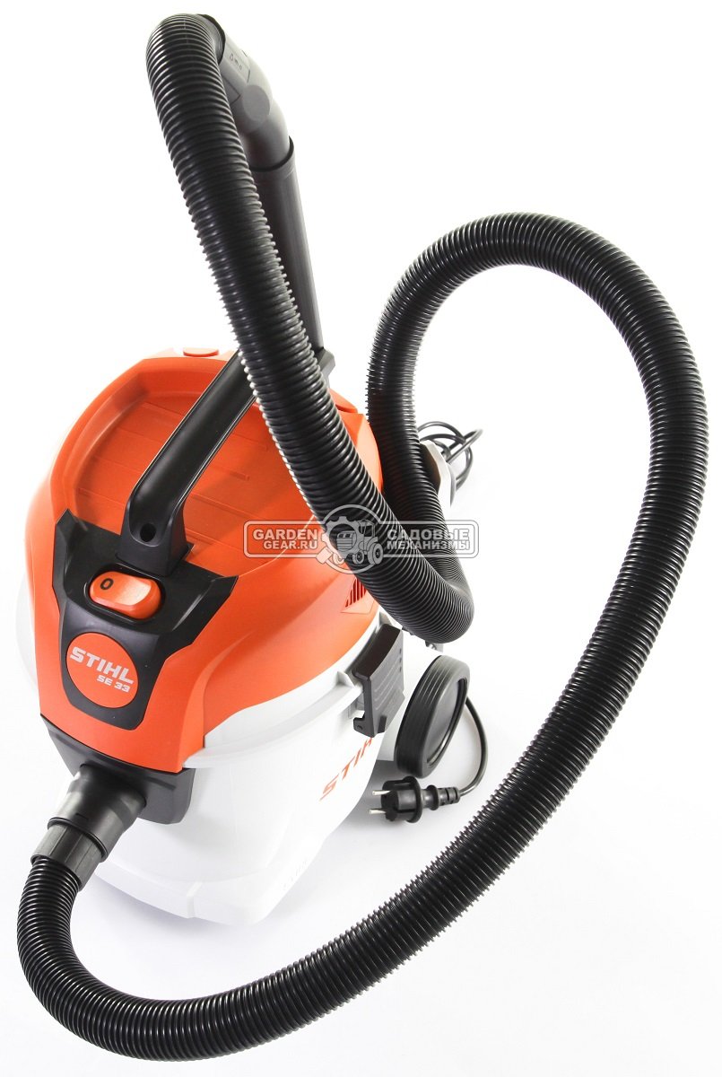 Пылесос Stihl SE 33 (PRC, 1,4 кВт., 210 мБар., 12 л., шланг 2 м., 5,4 кг.)