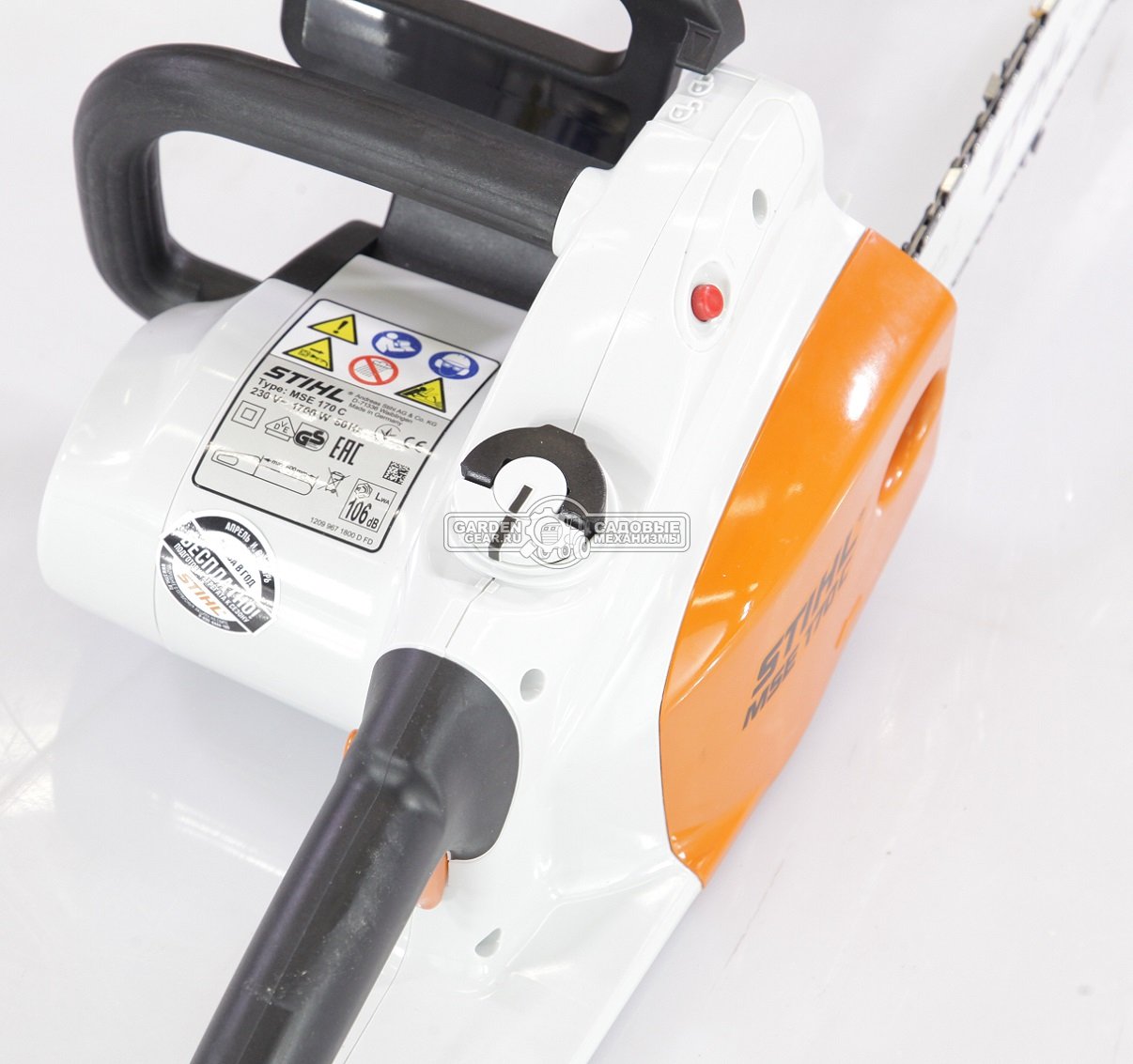 Электропила Stihl MSE 170 C-Q 14&quot; (GER, 1,7 кВт., рукоятка с мягким покрытием, 3/8&quot;, 1,3 мм., 50E, 4,2 кг.)