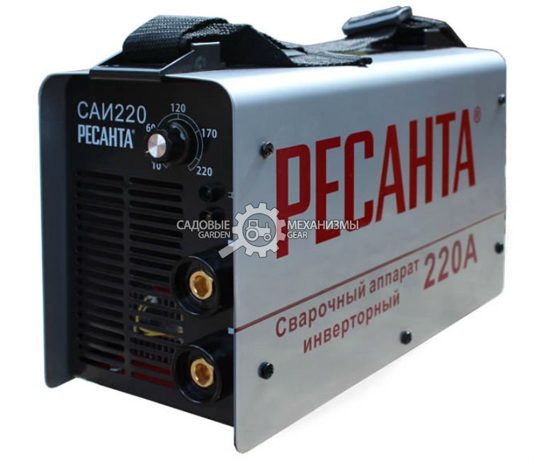 Сварочный аппарат инверторный Ресанта САИ 220 (PRC, 140-260 В, 10-220 А, 5 мм, 5 кг)