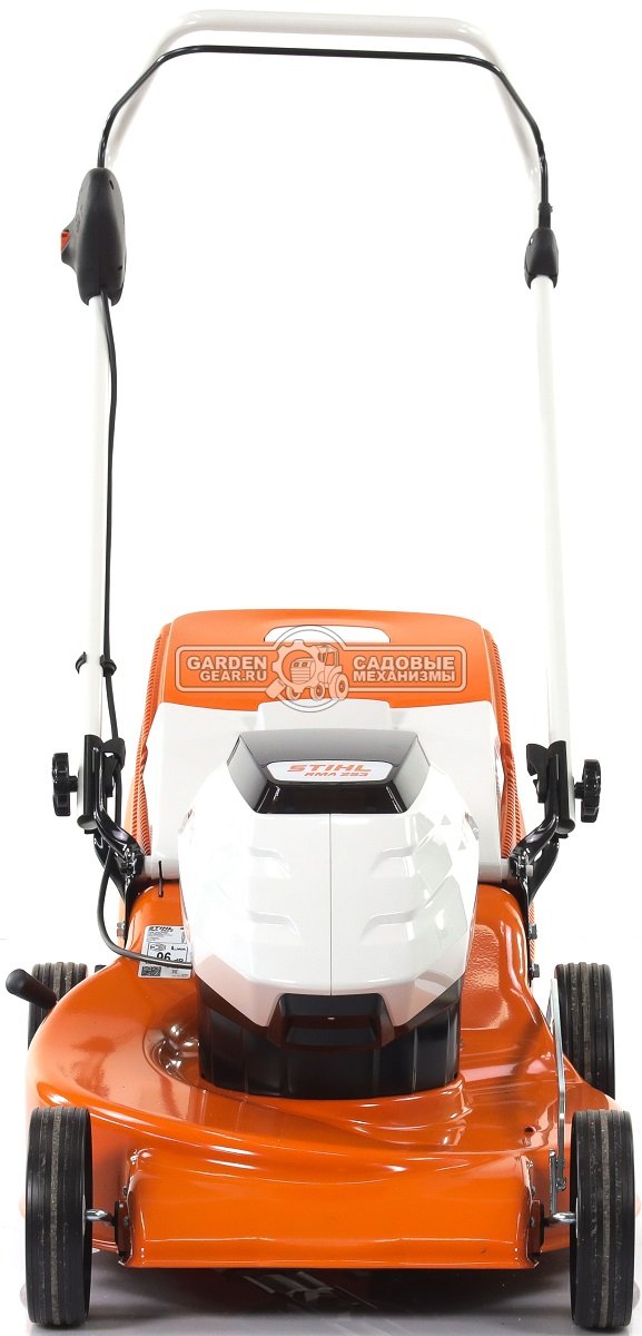 Газонокосилка аккумуляторная Stihl RMA 253.0 SET c AP200 и AL101 (AUT, 36В Pro, 51 см., несамоходная, сталь, травосборник 55 л., 22,5 кг.)