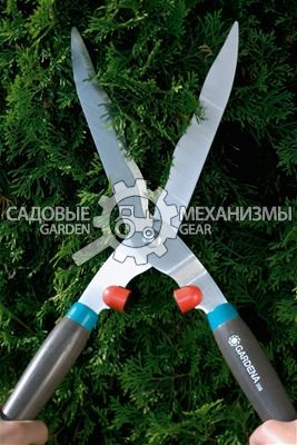 Ножницы для живой изгороди Gardena EasyCut (общая длина 535 мм, длина ножей 230 мм, волнообразная заточка лезвий)