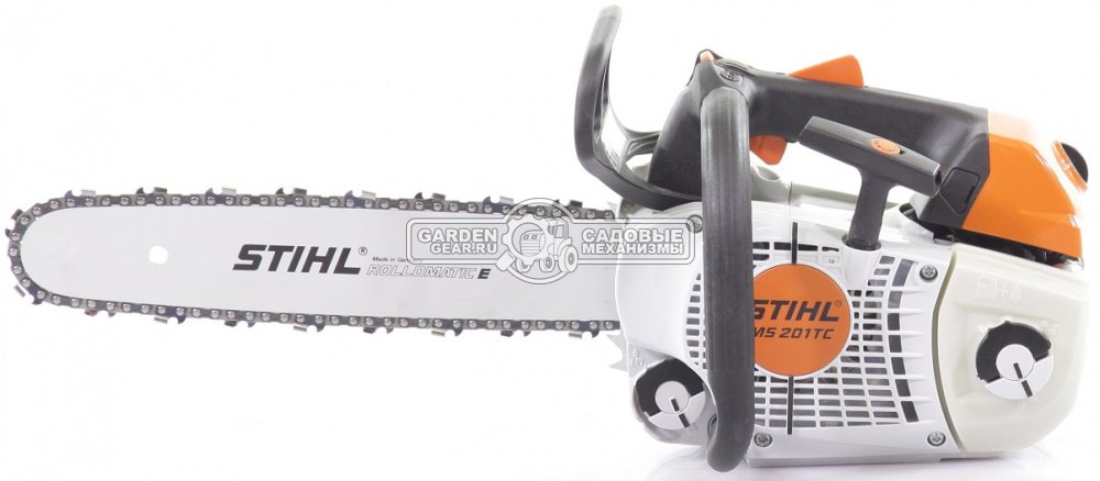 Бензопила сучкорез одноручная Stihl MS 201 TC-M 14&quot; (GER, 35,2 куб.см., 1,8 кВт/2,4 л.с, 2-MIX, M-Tronic, ElastoStart, 3/8&quot;, 1,3 мм., 50E, 3,7 кг.)