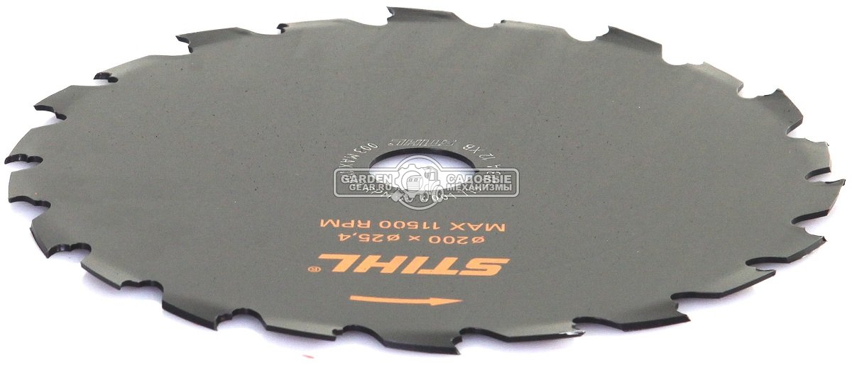 Пильный диск Stihl Woodcut KSB HP 22Z 200 мм., с долотообразными зубьями, для FS 111 - 250 / FSA 130 для кустарников (посадочный диаметр 25,4 мм.)