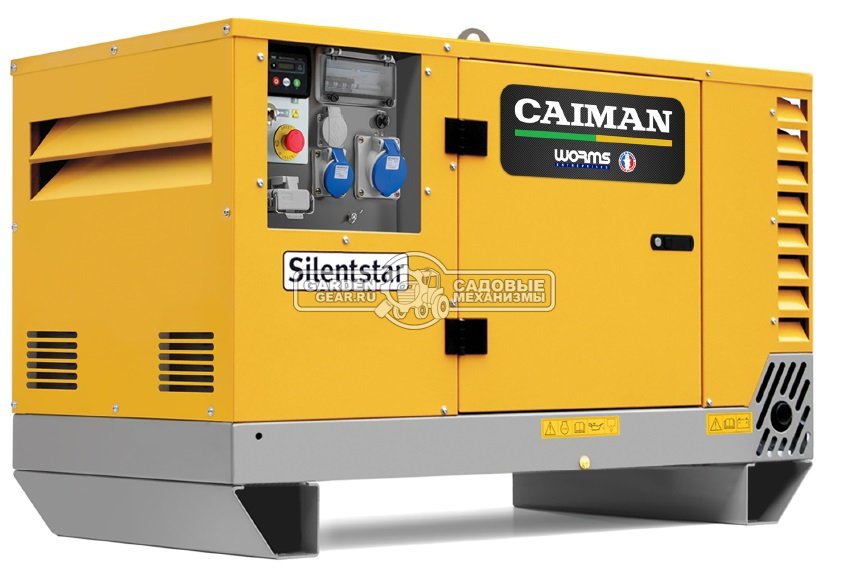 Дизельный генератор Caiman Silentstar 13000D T AVR YN трехфазный в шумоз. кожухе (FRA, Yanmar, 904 см3, 10/11.4 кВт, 40 л, электростарт + ATS, 400 кг)