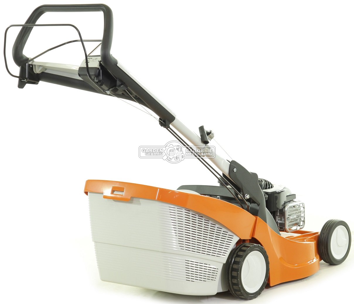 Газонокосилка бензиновая Stihl RM 448.0 TC (AUT, самоходная задний привод, 46 см., B&S 575 EX RS, 140 куб.см., пластик, 55 л., монорукоятка, 27 кг.)