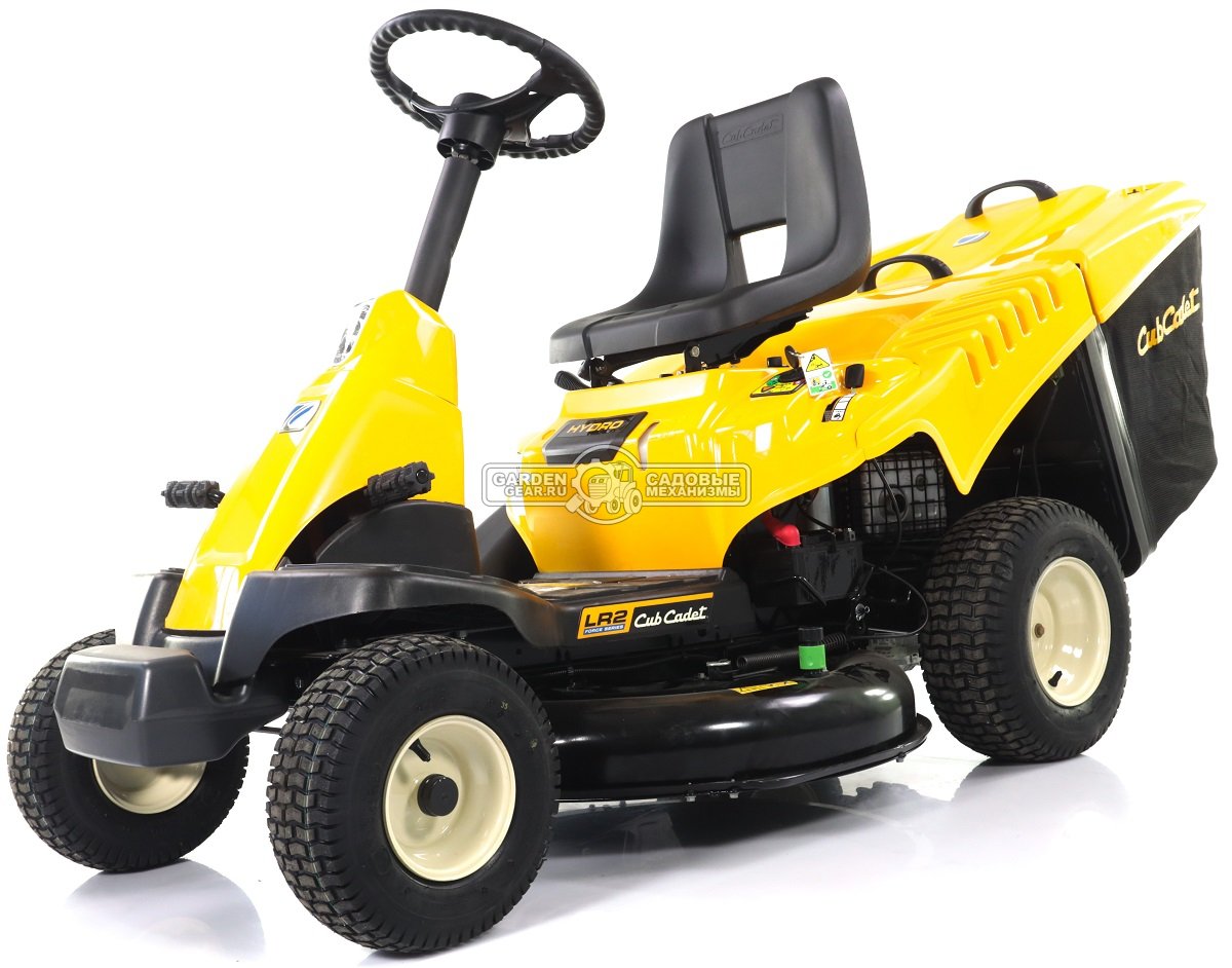 Садовый минирайдер Cub Cadet Minirider LR2 NR76 (USA, Cub Cadet, 420 куб.см., гидростатика, травосборник 200 л., ширина кошения 76 см, 172 кг)