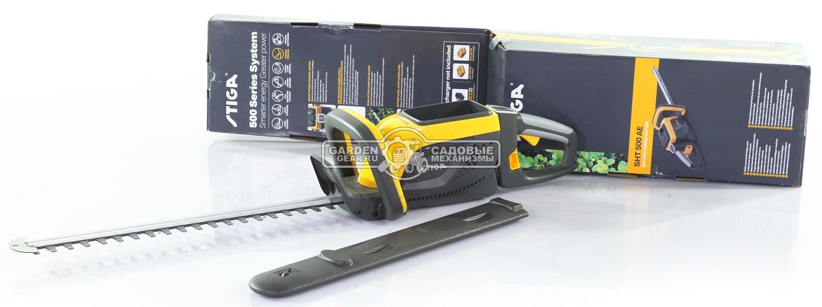 Аккумуляторные ножницы для живой изгороди Stiga SHT 500 AE без АКБ и ЗУ (PRC, Li-ion, 48V, 500 серия, длина 51 см., ветки до 27 мм., 3,5 кг.)