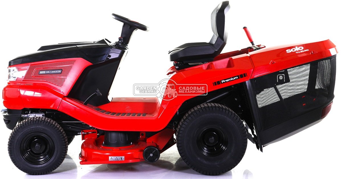 Садовый трактор Solo by Al-ko T 22-105.1 HDD-A V2 Premium (AUT, 105 см, Al-ko Pro V2, 708 см3, гидростатика, дифференциал, травосборник 310 л, 258 кг)