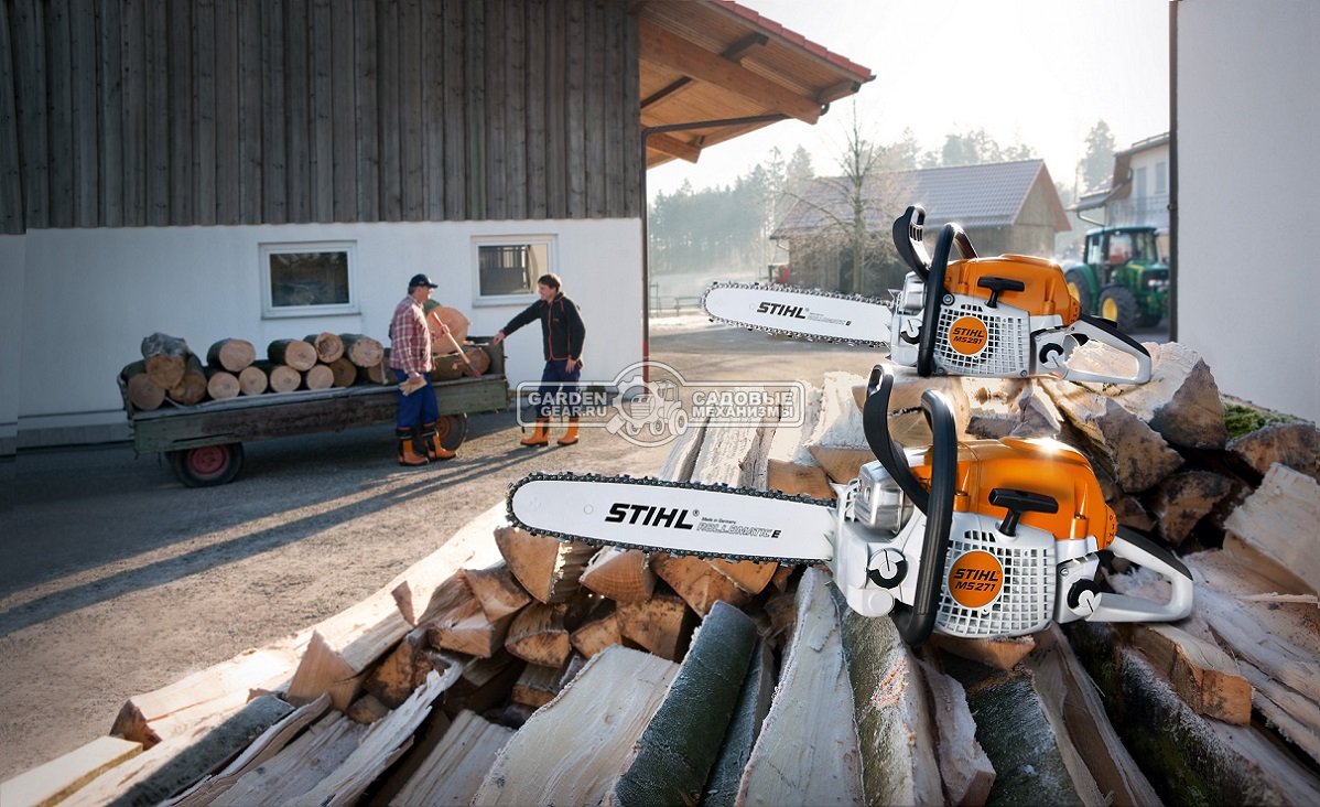 Бензопила Stihl MS 271 16&quot; (GER, 50,2 куб.см., 2,6 кВт/3,5 л.с., 2-MIX, 0,325&quot;, 1,6 мм., 67E, 5,6 кг.)