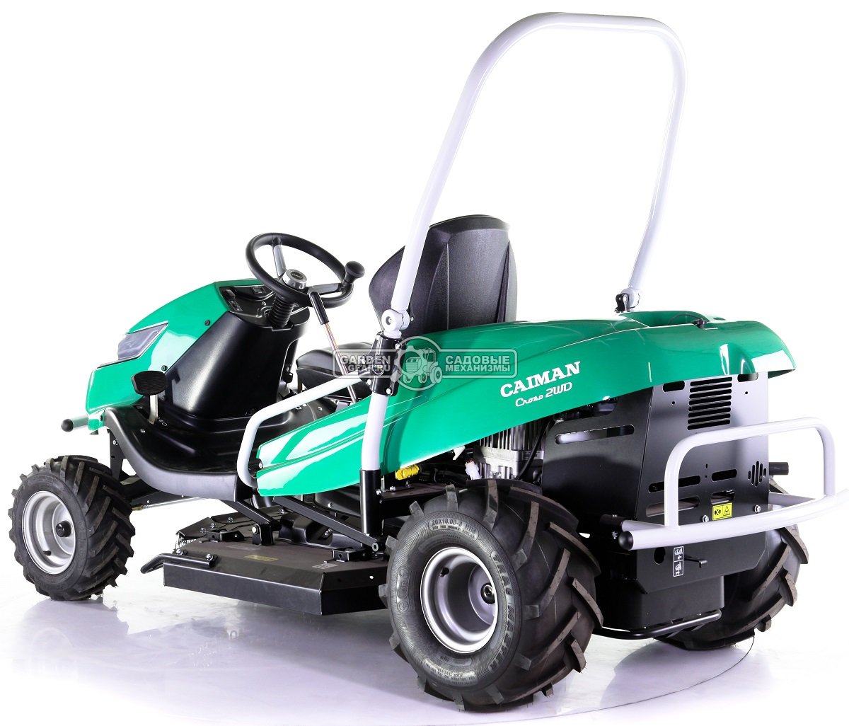 Садовый трактор для высокой травы и работы на склонах Caiman Croso 2WD (CZE, Caiman V-Twin, 708 куб.см., 92 см, дифференциал, 299 кг.)
