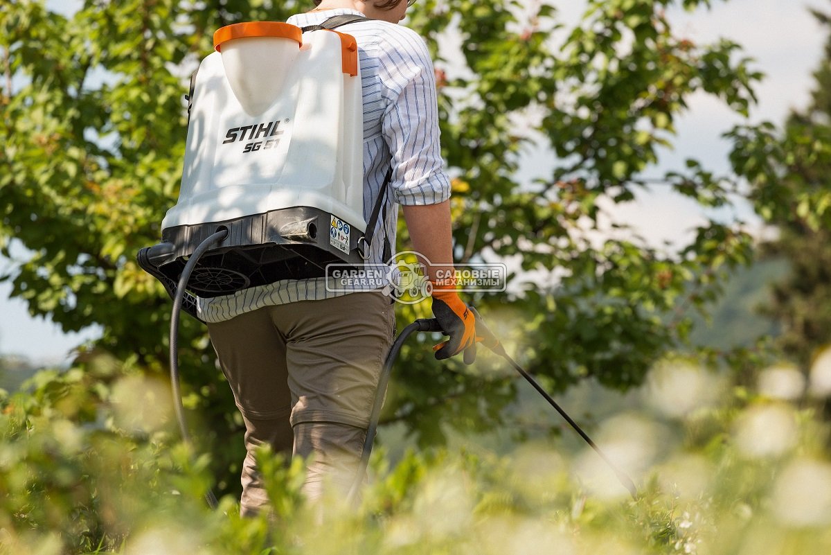 Опрыскиватель ранцевый Stihl SG 51 (GER, 6 бар, 12 л., манометр, 4,5 кг.)