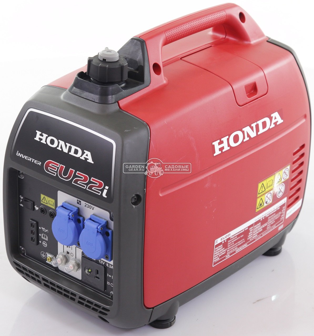 Бензиновый генератор инверторный Honda EU22iT1 RG (THA, Honda GXR120, 98.5 см3, 1.8/2.2 кВт, 3.6 л, 20.7 кг)