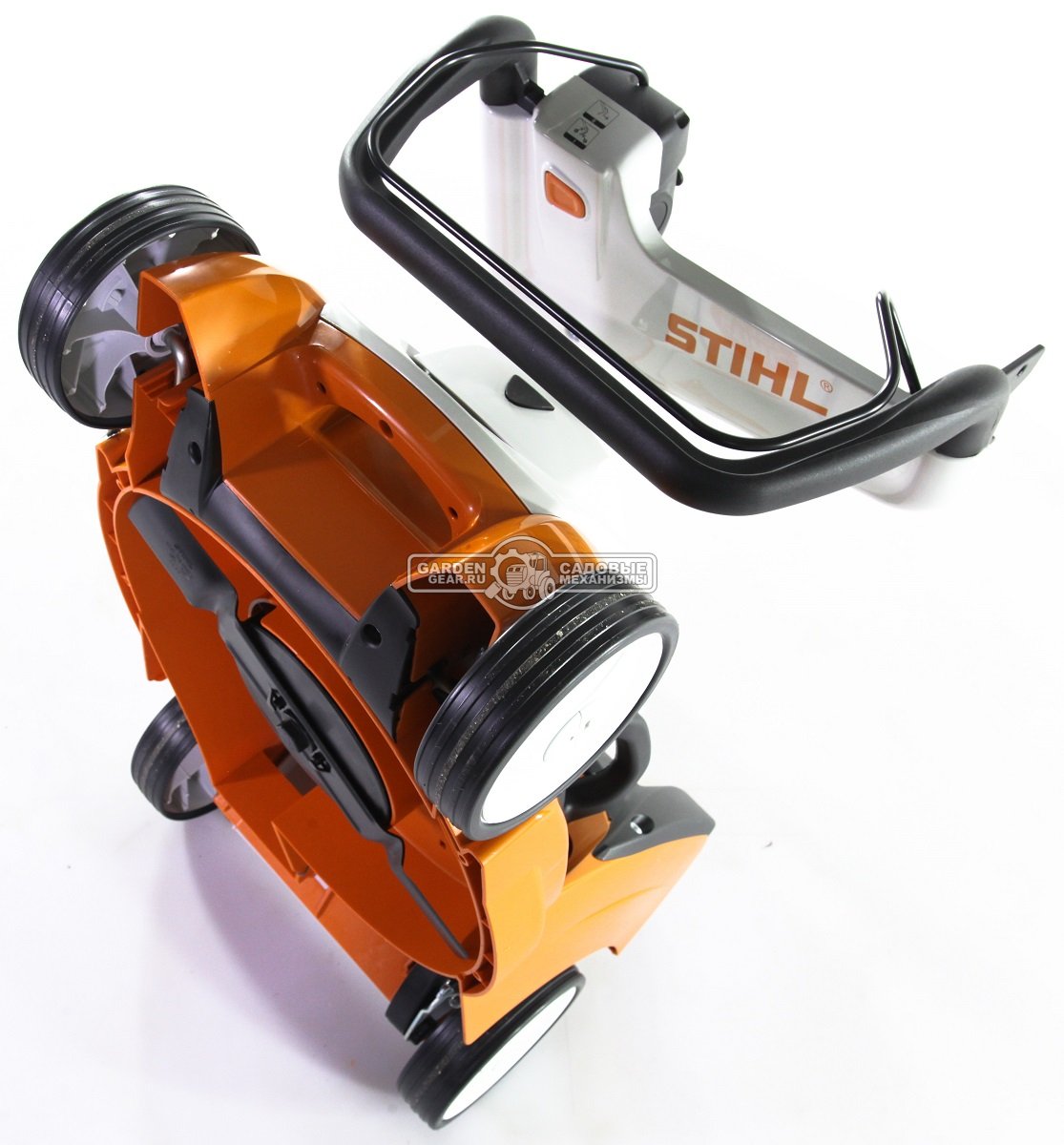 Газонокосилка аккумуляторная Stihl RMA 339.0 C без АКБ и ЗУ (AUT, 36В Compact, 37 см., несамоходная, травосборник 40 л,, монорукоятка, 16 кг.)