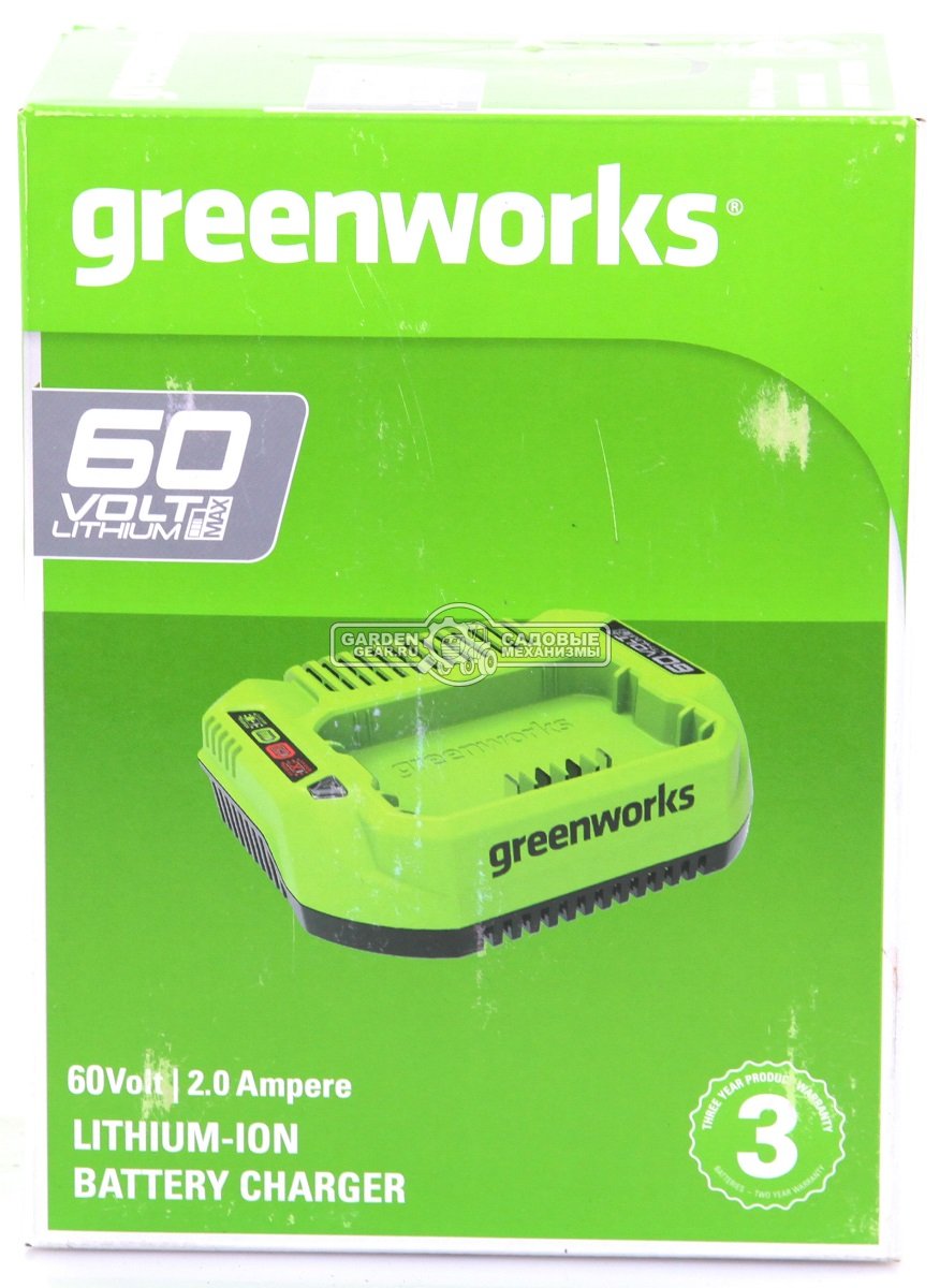 Зарядное устройство GreenWorks G60UC для аккумуляторов 60В (2 А)