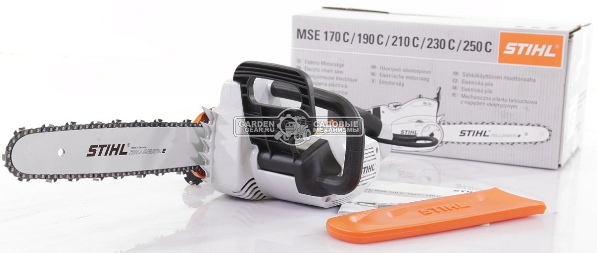 Электропила Stihl MSE 210 C-BQ 16&quot; (GER, 2,1 кВт., рукоятка с мягким покрытием, быстрое натяжение цепи, 3/8&quot;, 1,3 мм., 56E, 4,6 кг.)