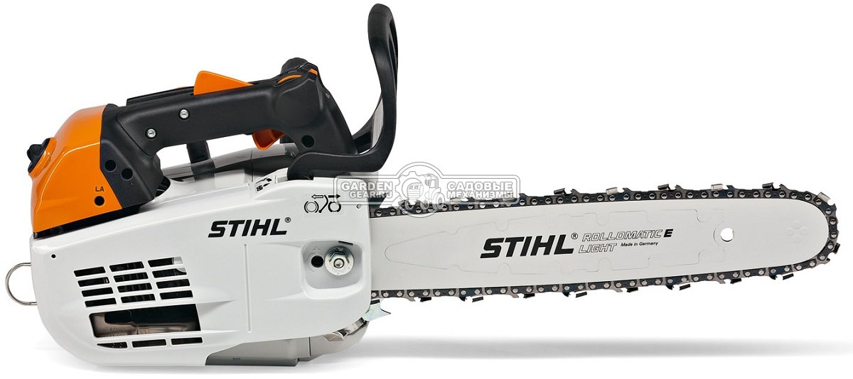 Бензопила сучкорез одноручная Stihl MS 201 T 12&quot; (GER, 35,2 куб.см., 1,8 кВт/2,4 л.с, 2-MIX, ElastoStart, 3/8&quot;, 1,3 мм., 44E, 3,7 кг.)