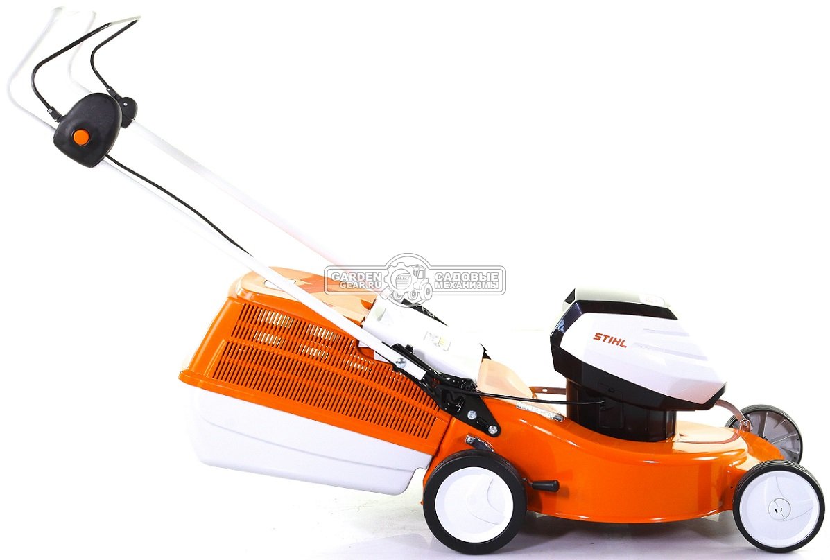 Газонокосилка аккумуляторная Stihl RMA 253.0 без АКБ и ЗУ (AUT, 36В Pro, 51 см., несамоходная, сталь, травосборник 55 л., 22,5 кг.)