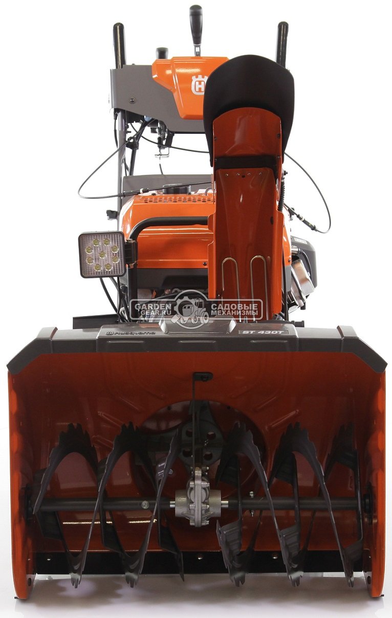 Снегоуборщик Husqvarna ST 430T гусеничный (USA, 76 см, LCT, 420 см3, гидростатическая трансмиссия, эл/стартер от аккум.12В, фара LED, 169 кг)