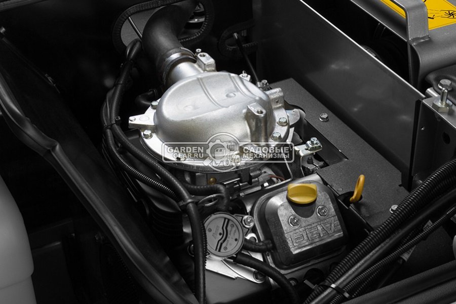 Коммерческий газонокосильный райдер Caiman Plato 2WD HD с декой 126 см. (ITA, B&S Vanguard, 627 куб.см., травосборник 800 л. с гидроприводом, 700 кг.)