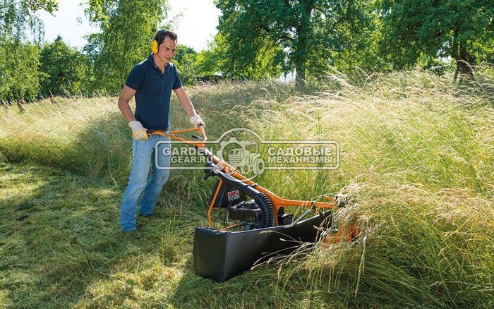 Косилка для высокой травы и кустов и кошения на склонах AS-Motor 21 2T ES (GER, 51 см, 2-х тактный AS 165 ES, 165 см3, самоходная, 54 кг)