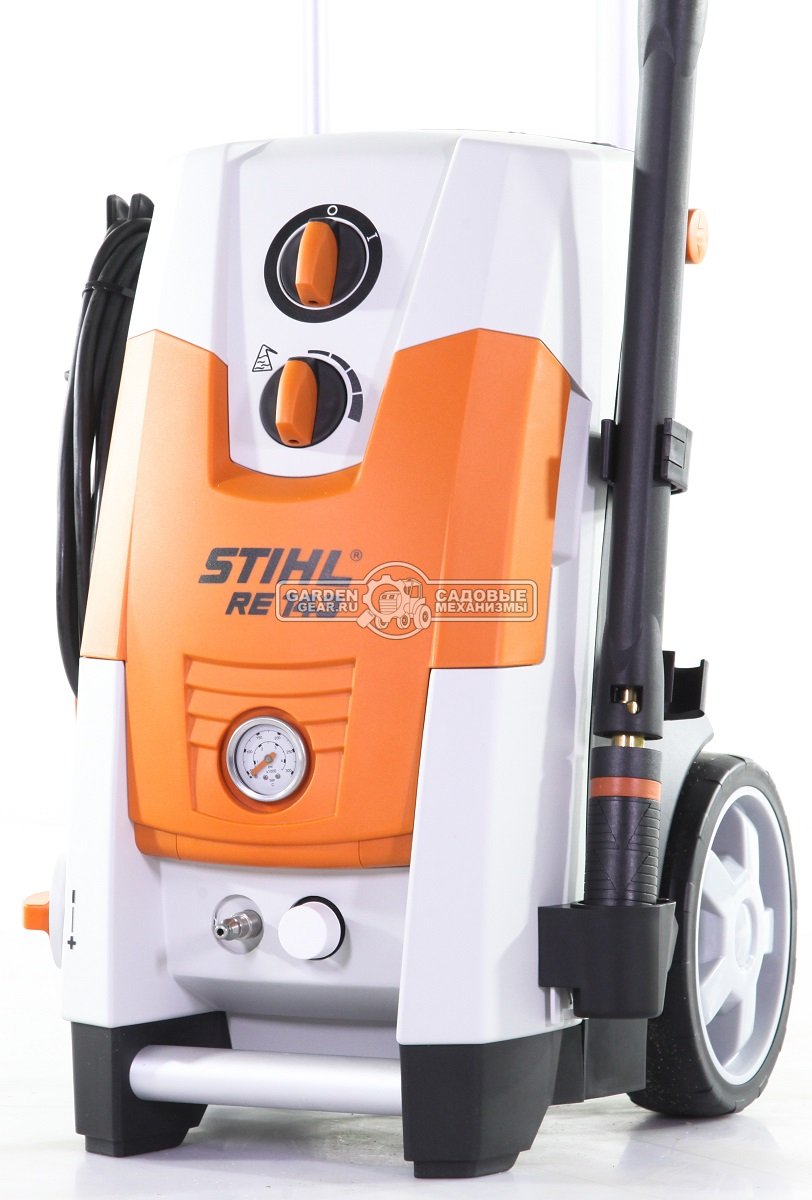 Мойка высокого давления Stihl RE 143 (PRC, 10-140/150 Бар, 540/610 л/ч, латунные клапана, шланг 9 м, 26.2 кг)