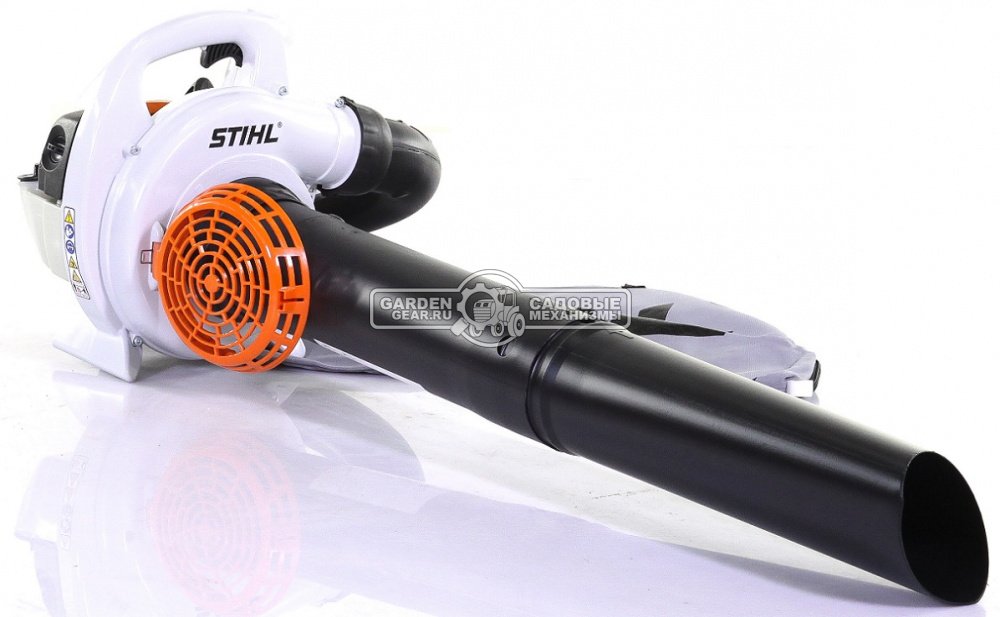 Садовый пылесос воздуходувка бензиновая Stihl SH 56 (USA, 27,2 см3, 0,7 кВт./1,0 л.с., макс. расход воздуха 730 м3/ч, 71 м/с, мешок - 45 л., 5,2 кг.)