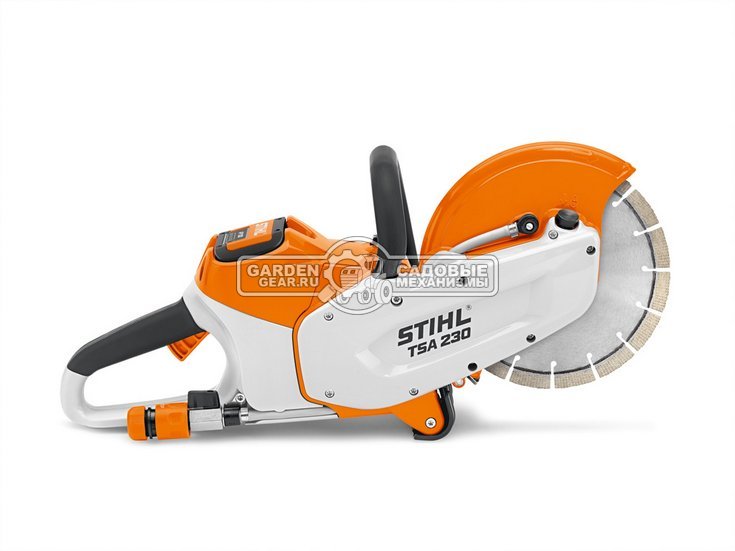 Аккумуляторное абразивно-отрезное устройство (резчик) Stihl TSA 230 SET c AP300 и AL500 (36В Pro, диам. 230 мм., глубина 70 мм., 3.9 кг)